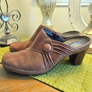 Clark Artisan Leather Clogs